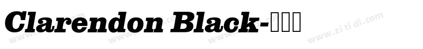 Clarendon Black字体转换
